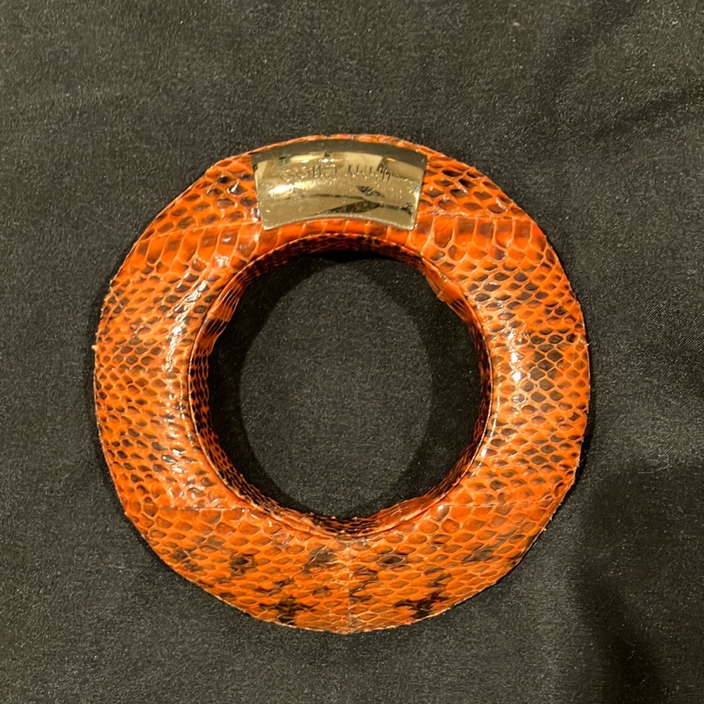 Jimmy Choo snake leather bracelet
